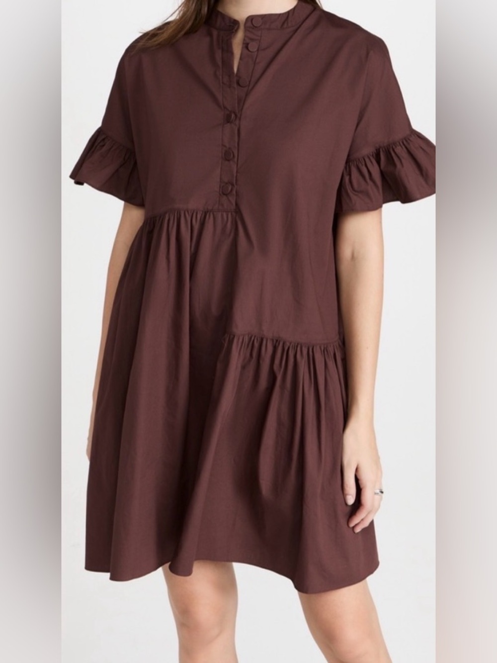 En Saison Asymmetrical Baby Doll Dress